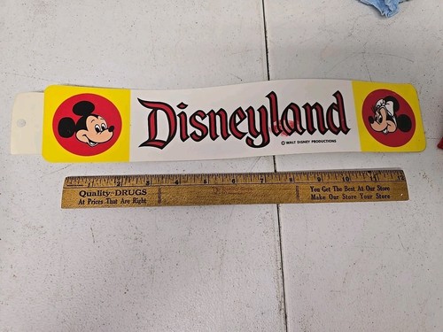 Vintage Unused Disneyland Bumper Sticker - Mickey and Minnie 1970s - Picture 1 of 5
