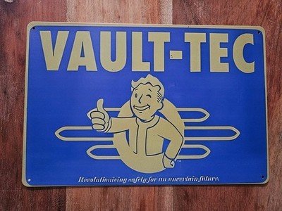 Blechschild 20x30 CM Fallout Vault Boy Vault Tec Gaming Serie Neu 