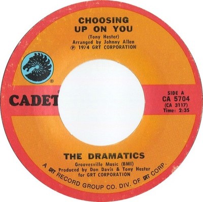 The Dramatics, Choosing Up On You / Door To Your Heart, (7'', Single, Styrene, Pi