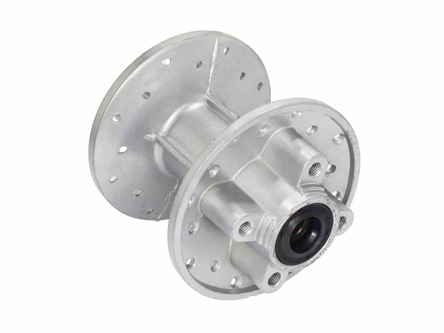 Moyeu de roue 14" arrière cross 125 HB en aluminium renforcé anti-boue