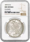 1879 O $1 Morgan Silver Dollar NGC UNC Details Cleaned Key Date Coin
