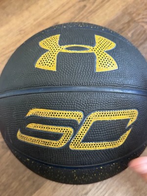 Under Armour Stephen Curry SC Mini Basketball Black Gold Rubber