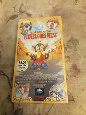 An American Tail - Fievel Goes West VHS 1991  New Free Shipping