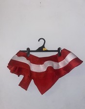 One shoulder red frill bikini top size L