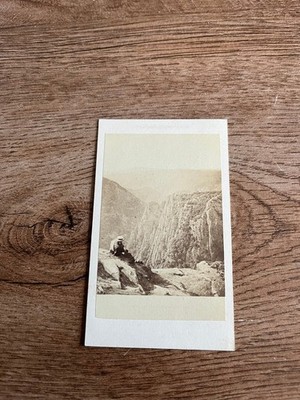 old photo CDV N1417 Berthold Woltze, mountainous landscape