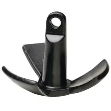 SEACHOICE 41510 Black Vinyl Coated River Anchor, 15 lbs.