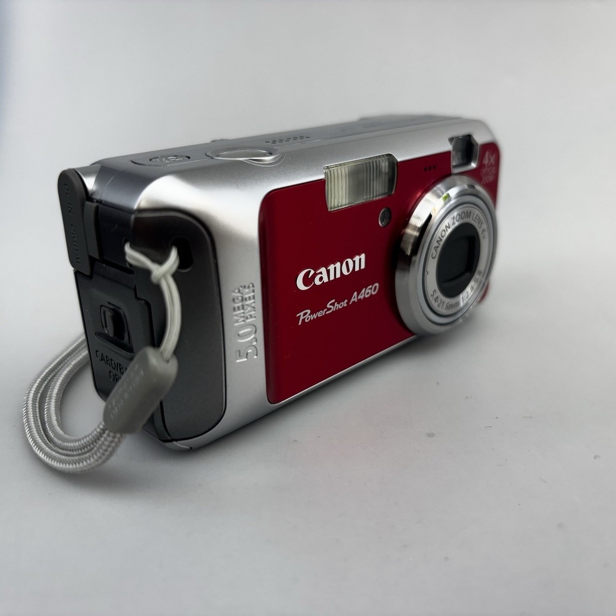 Canon Powershot A460 Red 5MP Digital Camera Spotless Clean Working