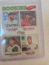 2026 Topps Heritage - Quad Rookies Andry Lara, Wikelman Gonzalez, Juan Burgos...