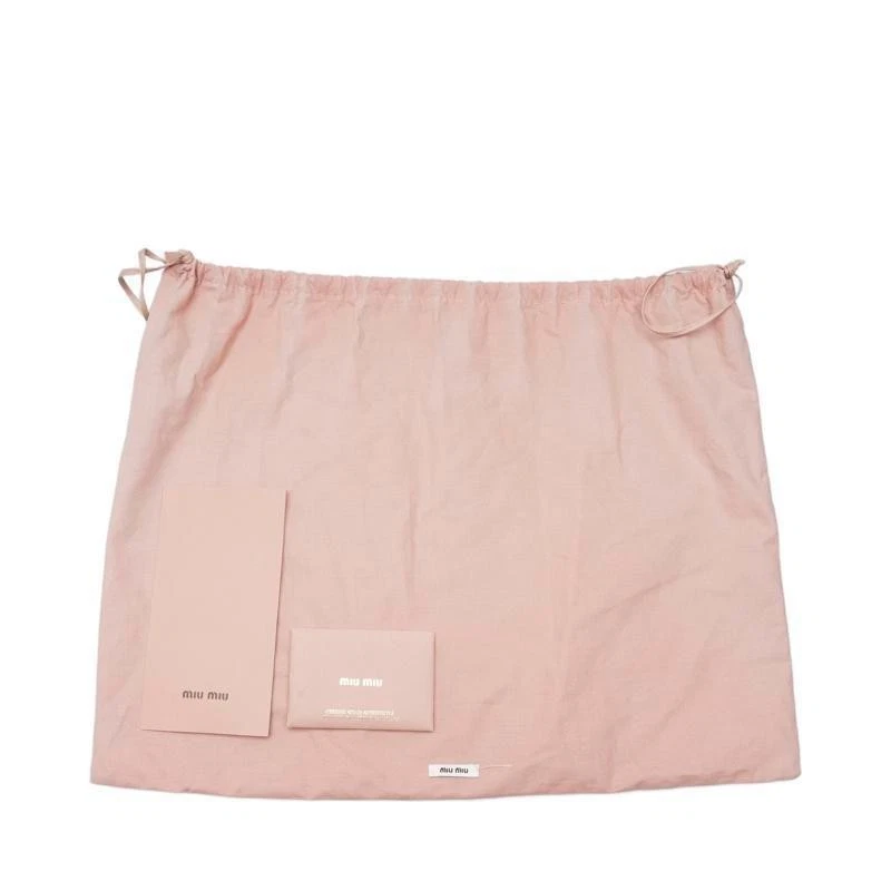 Borsa donna Miu Miu in pelle di agnello rosa trapuntata Matelasse Trapunta Hobo