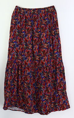 Rock Gr. 36 Rot bedruckt Damen-Skirt Freizeitrock RPW | eBay.de