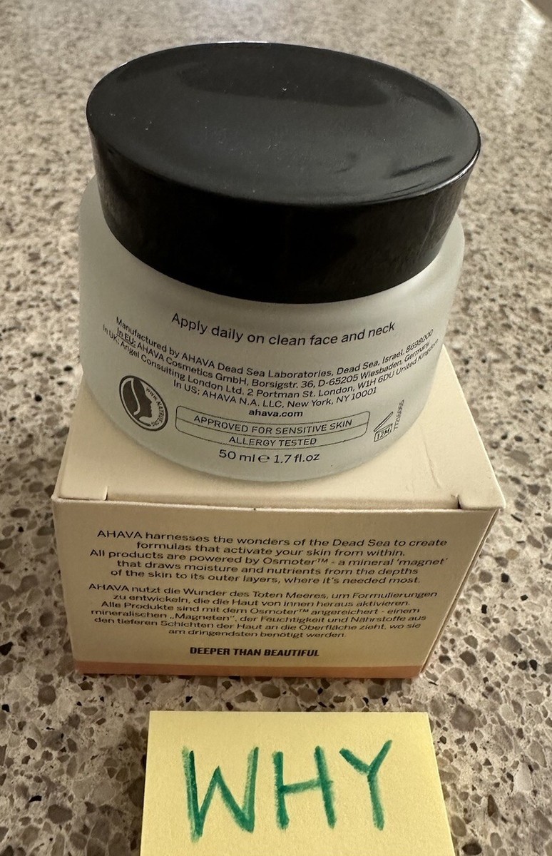 AHAVA Revitalizing Day & Night Cream 1.7oz/50mL FULL SZ SEALED BOX