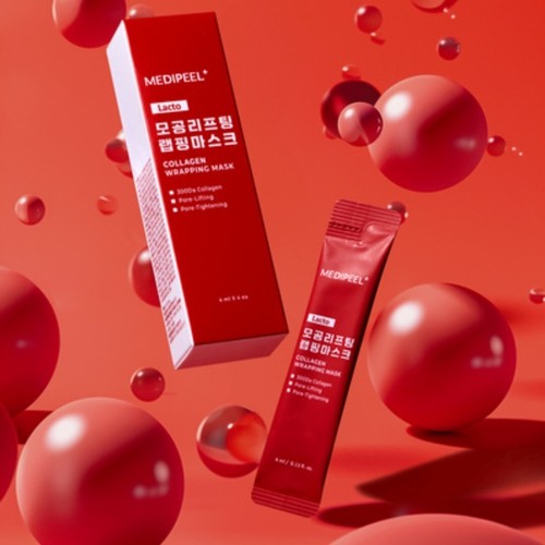 3 Pack/MEDIPEEL+ Lacto Pore Lifting Wrapping Mask 4ml x 12EA/Peel Off/Collagen - Picture 3 of 8