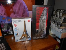 3D PUZZLE EIFFEL TOWER PLUS PANORAMIC "5TH AVE ICON LOT OF 2 FACTORY SEALED FR S
