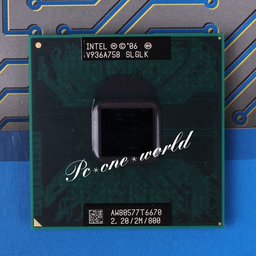 Intel Core 2 Duo T6670 T7100 T7250 T7300 T8100 T9400 T9600 Socket P Processor - Picture 2 of 9
