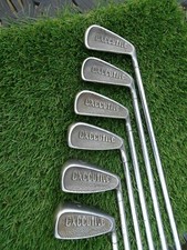 6 SPALDING EXECUTIVE  IRONS SET  STEEL  REG FLEX 
