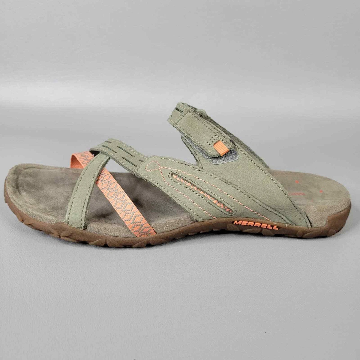 Merrell Terran Weave II Sandals Putty Coral J55372 Slip On Open Toe Strappy 9