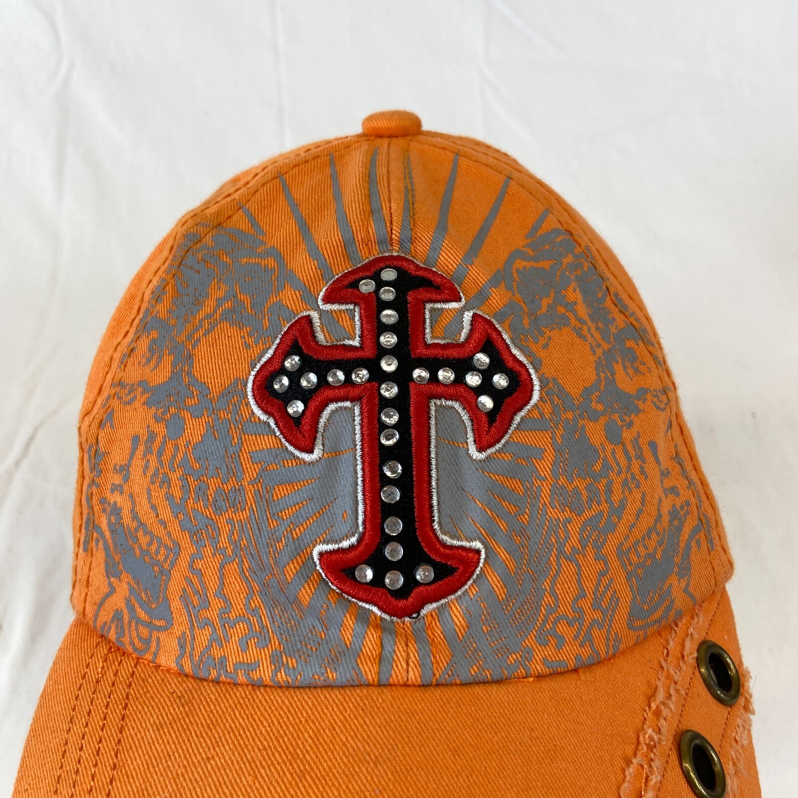Alternative Cross Baseball Cap Buckleback Hat Ora… - image 2