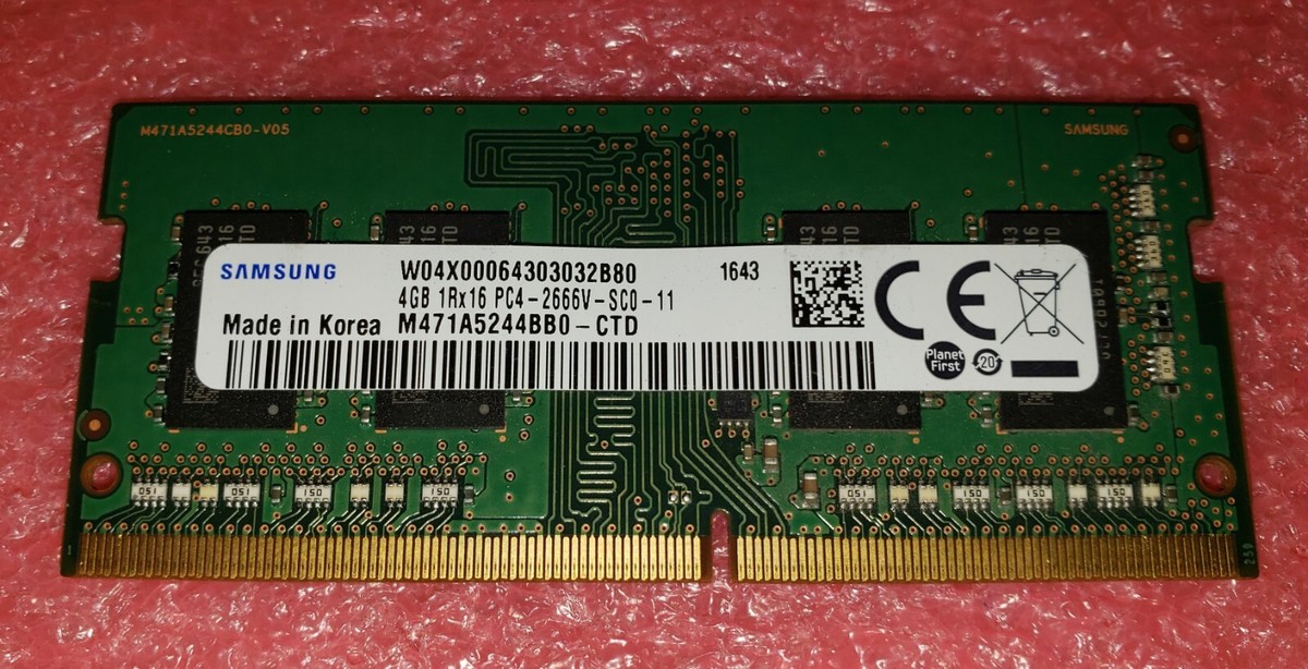 Samsung 4GB M471A5244BB0-CTD DDR4 PC4-21300 2666MHz 260pin PC4