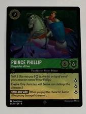 Prince Phillip Vanquisher of Foes 87/204 Super Rare FOIL Ursula's Return Chptr 4