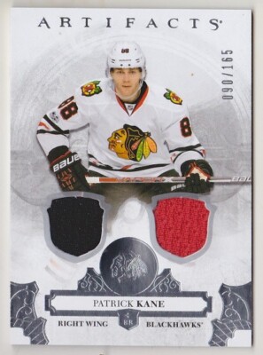 17-18 Artifacts Patrick Kane /165 Jersey SILVER Chicago Blackhawks