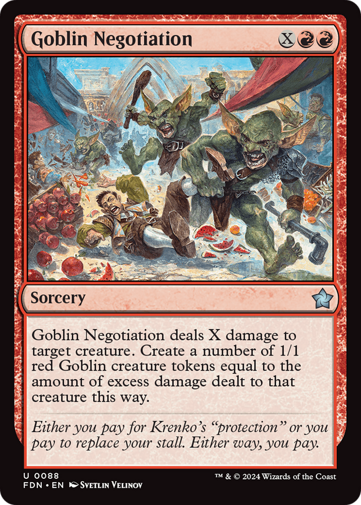 Goblin Negotiation [Foundations] Magic MTG
