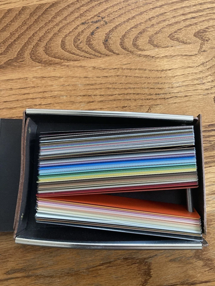 Muestras ciegas vintage LECOLOR serie Riviera en estuche de transporte vintage Foto 2 de 4