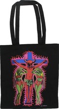 Val Denham Cotton Tote Bag Trans Art 23 Industrial Psychic TV PTV Skull