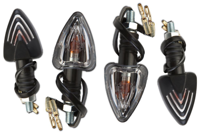 4 Frecce S NERE ALOGENE UNIVERSALI OMOLOGATE Per Moto Scooter QUAD - Foto 3