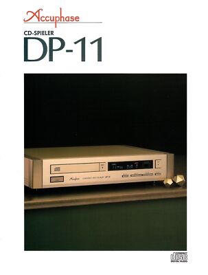 Accuphase DP-11 CD-Player Broschüre Katalog Infoblatt
