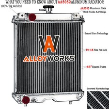 Universale Aluminum Radiator Size 19 2/5" x 14 1/2" For Kubota Compact Tractor