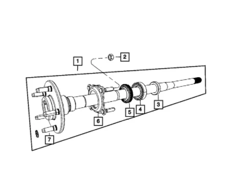 Anillo de eje 84-18 Jeep Comanche Cherokee Wrangler Wagoneer J10 J20 nuevo OEM Foto 3 de 3