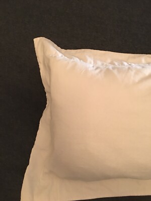 Williams Sonoma Home Velvet King Pillow Sham Ivory NWT