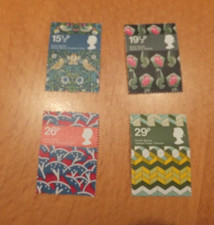 NEW set of stamps, August 1982, British Textiles, William Morris, Steiner & Co