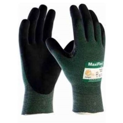 12er PACK(Paar) ATG  Schnittschutz-Strickhandschuhe MaxiFlex Cut (34-8743) Nitri