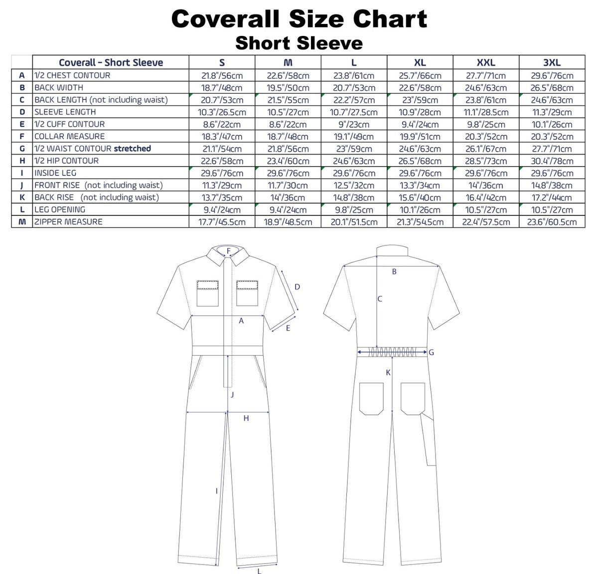Men's Coverall Short Sleeve Jumpsuit Cotton Blend Zipper