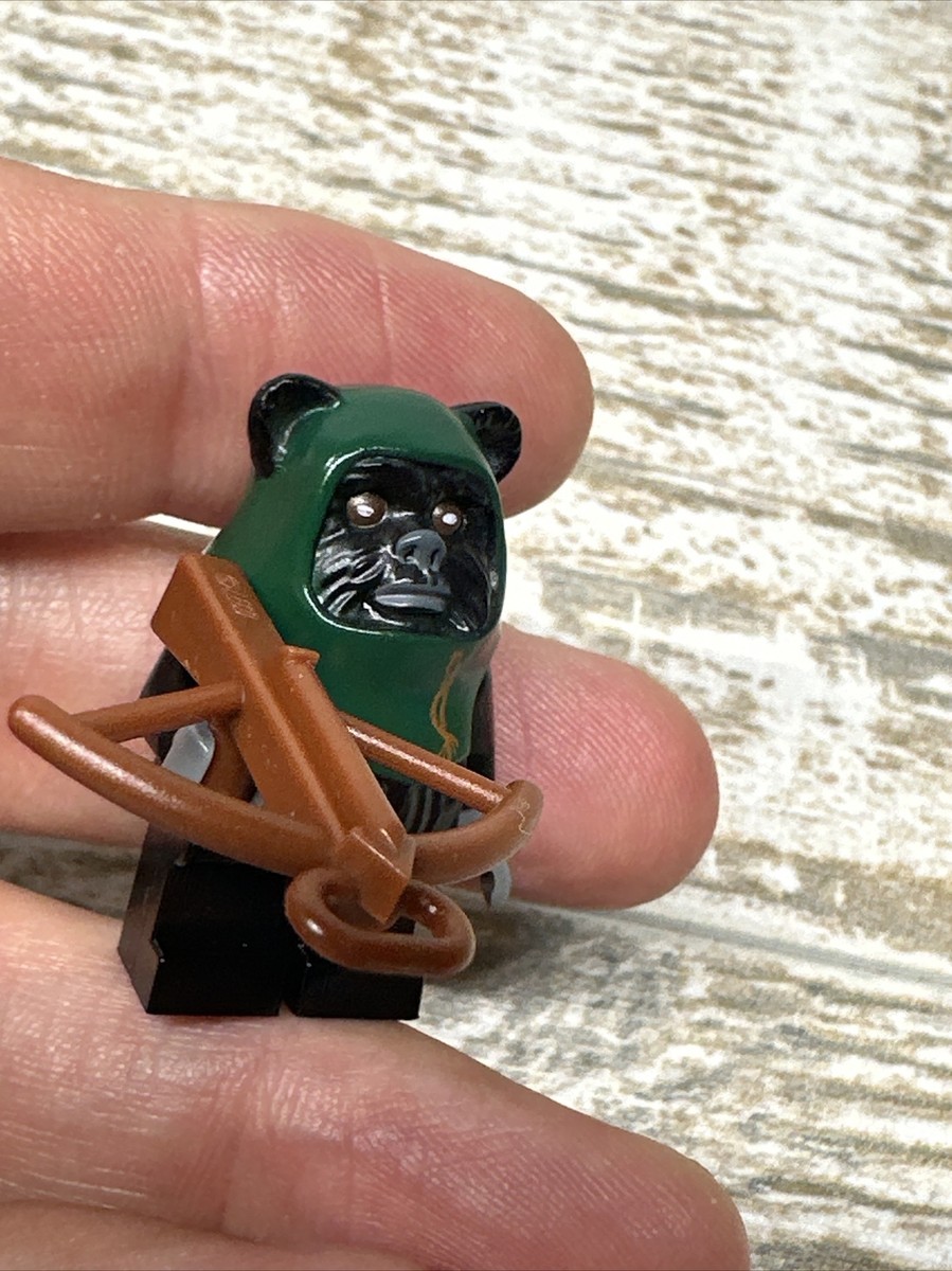 Tokkat 7956 Black Ewok Endor Dark Green Star Wars LEGO® Minifigure