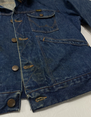 Vintage 70s Wrangler Denim Jacket Size40 124MJ OR 126MJ ?? Made in