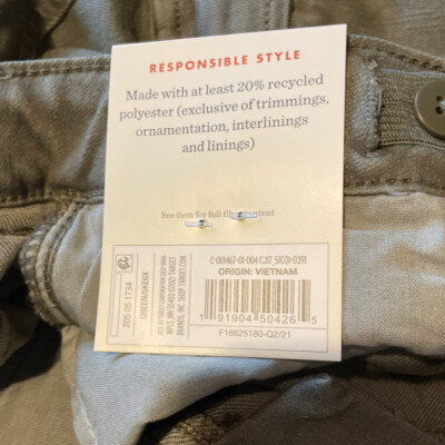 Girls Cargo Midi Jeans Skirt Olive Green Stretch Size XXL 18 Cat