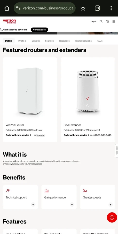 Verizon Business Internet Gateway con plan de datos ilimitados de 100 Mbps o 200 Mbps  Foto 2 de 3