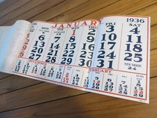 1936 VINTAGE SALESMAN SAMPLE BOOK NATIONAL CALENDAR PAD LYNN MASSACHUSETTS XMAS