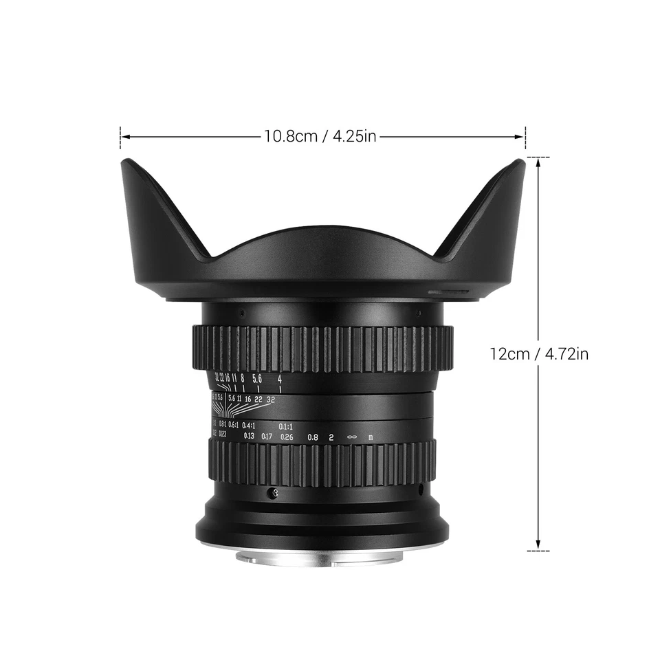 15mm f4.0 Macro Lens 120° Wide Angle for Full Frame/APS-C Compatible with Nikon - Image 2 of 4