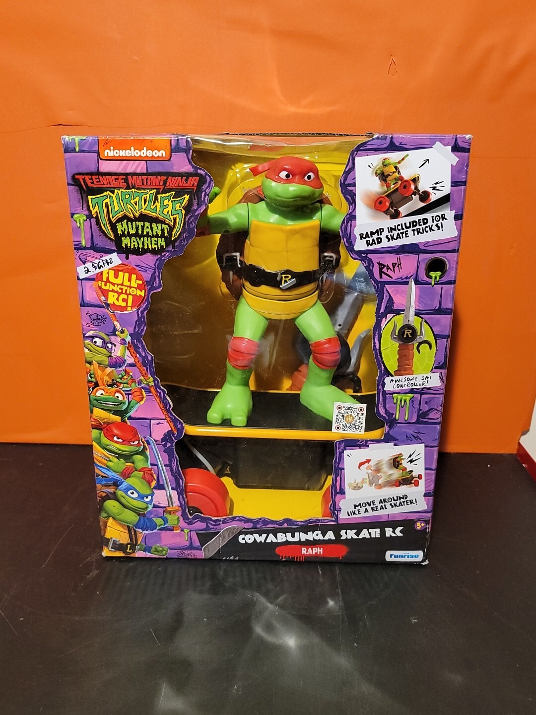 Teenage Mutant Ninja Turtles Mutant Mayhem RC Cowabunga Skate Raph ...