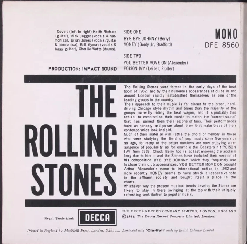 The Rolling Stones 7"EP You Better Move  ORGINAL MONO  NEW - Image 2 of 4