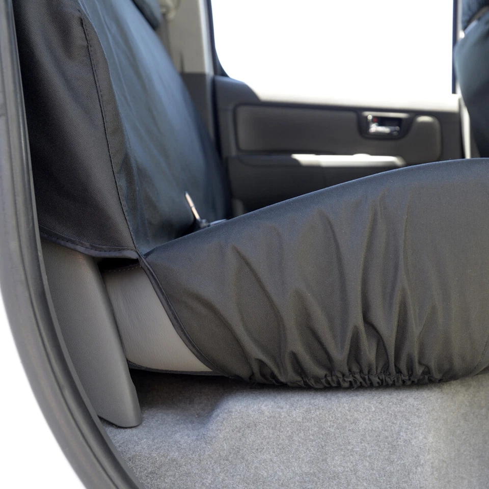 CUBIERTAS DE ASIENTO TRASERO A MEDIDA TOYOTA HI LUX 2005-2016 BORDADO INC 140 BEM Foto 4 de 4