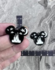 Lot 50 PCS cartoon mickey head Halloween Charms Metal Pendants DIY Jewelry