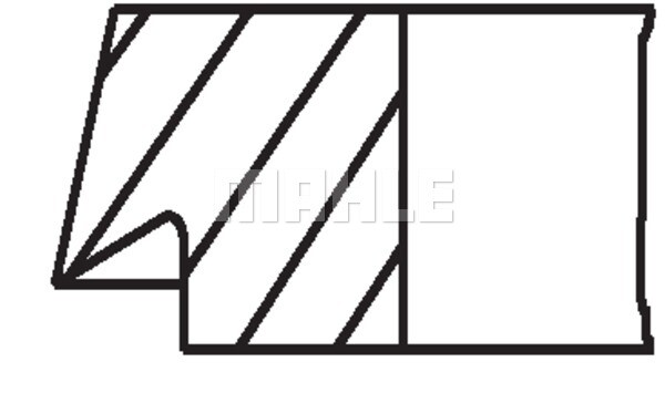 081 21 N0 MAHLE PISTON RING KIT FOR BERTONE BMW