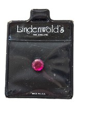 Lindenwold Fine Jewelers Round Cut 1 Ct Red Ruby In Sleeve NOS Made in USA