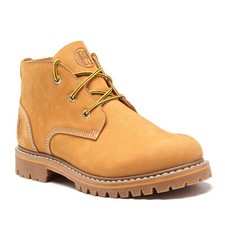 Botas de trabajo Goodyear Welt Wheat para hombre con suela de cuero nobuck punta suave H82103
