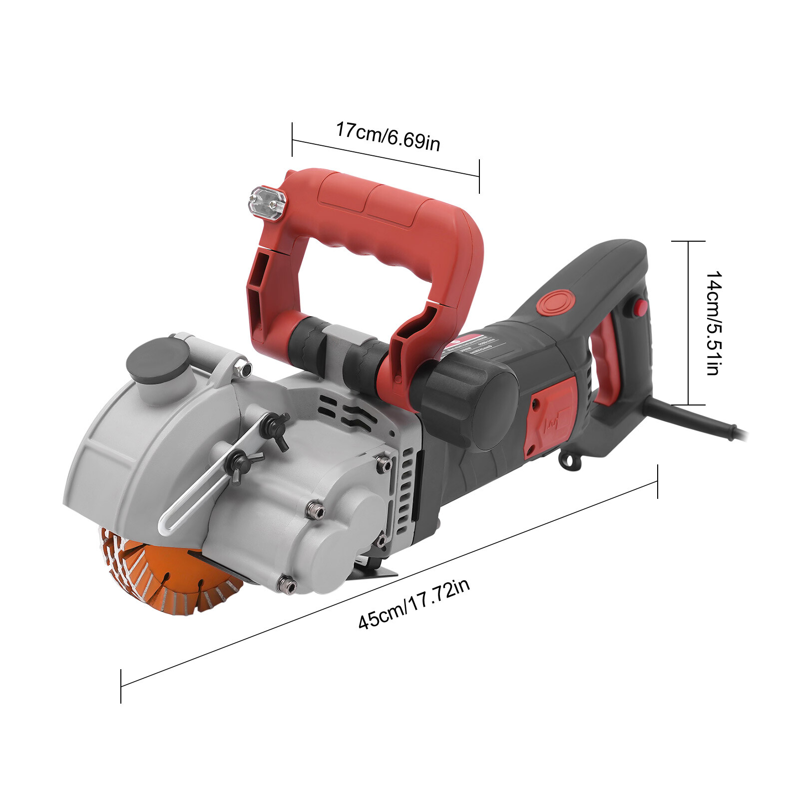 4800W 41MM Electric Wall Chaser Groove Metal Concrete Cutting Slotting Machine