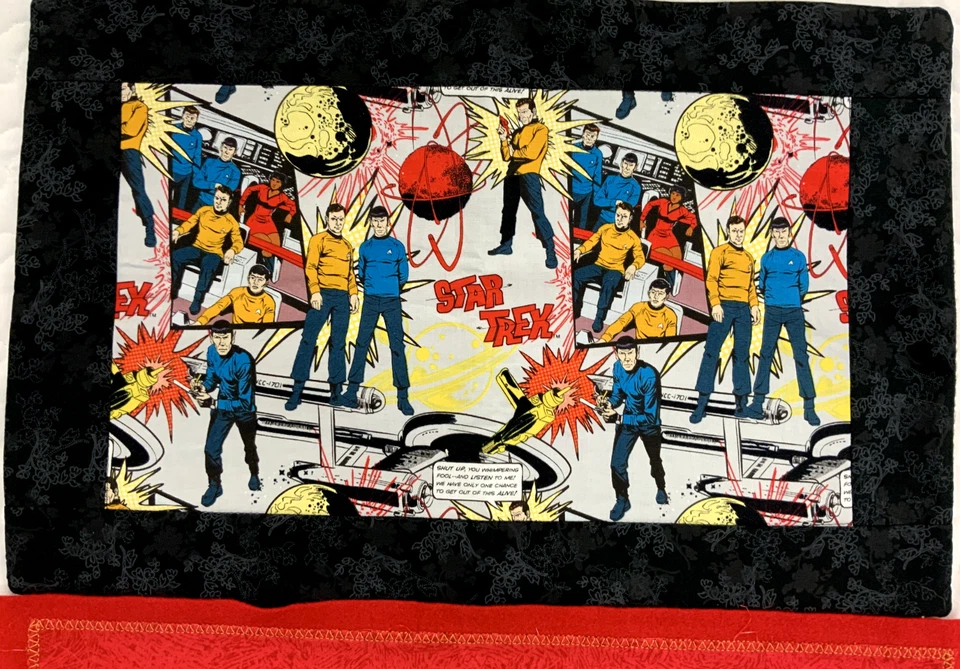 Lot 2 Vintage Star Trek table placemats handmade 18x13 - Image 2 of 4